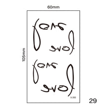 Load image into Gallery viewer, Multicolor Small Fresh Tattoo Stickers Harajuku Style Temporary Body Art Tattoo Waterproof Long Lasting Tattoo Stickers