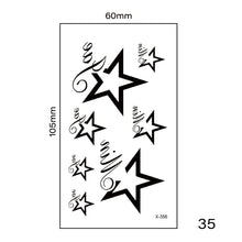Load image into Gallery viewer, Multicolor Small Fresh Tattoo Stickers Harajuku Style Temporary Body Art Tattoo Waterproof Long Lasting Tattoo Stickers