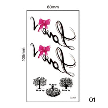 Load image into Gallery viewer, Small Fresh Tattoo Stickers Harajuku Style Multicolor Body Art Tattoo Waterproof Long Lasting Tattoo Stickers