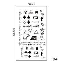 Load image into Gallery viewer, Small Fresh Tattoo Stickers Harajuku Style Multicolor Body Art Tattoo Waterproof Long Lasting Tattoo Stickers