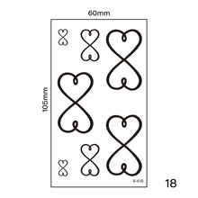 Load image into Gallery viewer, Small Fresh Tattoo Stickers Harajuku Style Multicolor Waterproof Long Lasting Body Art Tattoo Stickers for Women Men