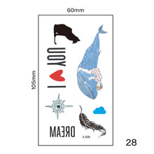 Load image into Gallery viewer, Small Fresh Tattoo Stickers Multicolor Harajuku Style Waterproof Temporary Body Art Tattoo Stickers for Women Men