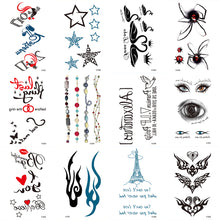 Load image into Gallery viewer, Small Fresh Tattoo Stickers Multicolor Harajuku Style Waterproof Long Lasting Tattoo Stickers for Women Men