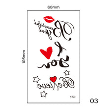 Load image into Gallery viewer, Small Fresh Tattoo Stickers Multicolor Harajuku Style Waterproof Long Lasting Tattoo Stickers for Women Men