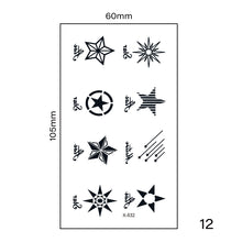 Load image into Gallery viewer, Small Fresh Tattoo Stickers Multicolor Harajuku Style Waterproof Long Lasting Tattoo Stickers for Women Men