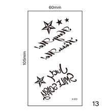 Load image into Gallery viewer, Small Fresh Tattoo Stickers Multicolor Harajuku Style Waterproof Long Lasting Tattoo Stickers for Women Men