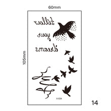 Load image into Gallery viewer, Small Fresh Tattoo Stickers Multicolor Harajuku Style Waterproof Long Lasting Tattoo Stickers for Women Men