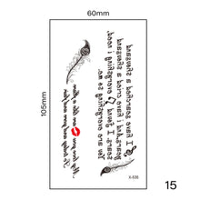 Load image into Gallery viewer, Small Fresh Tattoo Stickers Multicolor Harajuku Style Waterproof Long Lasting Tattoo Stickers for Women Men