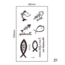 Load image into Gallery viewer, Small Fresh Tattoo Stickers Multicolor Harajuku Style Waterproof Long Lasting Tattoo Stickers for Women Men