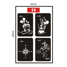 Load image into Gallery viewer, Small Pattern Tattoo Inkjet Hollow Template Self-adhesive Tattoo Template Temporary Body Art Tattoo for Women Men