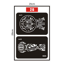 Load image into Gallery viewer, Small Pattern Tattoo Inkjet Hollow Template Self-adhesive Tattoo Template Temporary Body Art Tattoo for Women Men