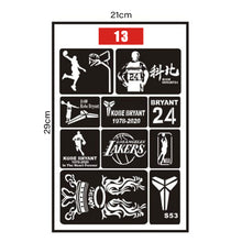 Load image into Gallery viewer, Hollow Adhesive Small Pattern Tattoo Inkjet Template Decal Temporary Body Art Tattoo Template Sticker for Women Men