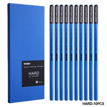 Load image into Gallery viewer, 10pcs/Box Sketch Charcoal Pencil Soft/Medium/Hard Carbon Pencil Art Student Special Hand-painted HB Painting Drawing Exam Pen