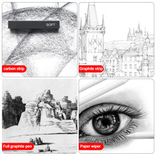 Load image into Gallery viewer, 32pcs/set Drawing Painting Sketch Kit with Pencil Kneaded Erasers Sharpener Tortillon Bag Art Students Beginners Supplies