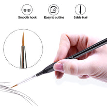 Load image into Gallery viewer, 6pcs/set Professional Sable Hair Paint Brush Set Gouache Oil Painting Brush Miniature Art Brushes Art Supplies