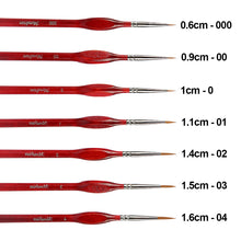 Load image into Gallery viewer, 7pcs/set Professional Sable Hair Paint Brush Set Gouache Oil Painting Brush Miniature Art Brushes Art Supplies