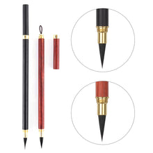 Load image into Gallery viewer, 1pc Calligraphy Writing Brush Eebony Sandalwood Hook Line Pen Calligraphy Beginner Art Professional Painting Drawing Brush