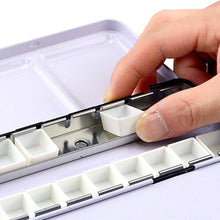 Load image into Gallery viewer, 14pcs/24pcs/6pcs Full/Half Empty Pan for Watercolor Paint Grid Pans Acrylic Oil Paints Paint Box Art Drawing Supplies