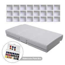 Load image into Gallery viewer, 12pcs/24pcs Half Empty Pan with Box Set for Watercolor Paint Grid Pans Acrylic Oil Paints Paint Box Art Drawing Supplies