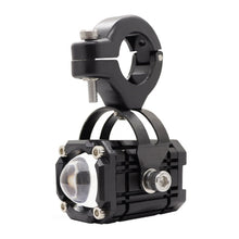 Load image into Gallery viewer, 1Pc Motorcycle LED Headlight Three Color Auxiliary Spotlight Yellow + White + Red Fog Light 9V-36V Lens Light