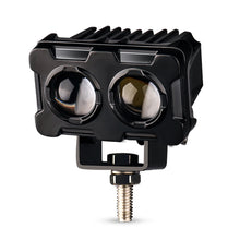 Load image into Gallery viewer, 1Pc Motorcycle LED Lens Spotlight Double Lenses Spotlight Motorcycles Auxiliary Fog Lamp Dual Color White Yellow Light