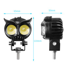 Load image into Gallery viewer, LED Motorcycle Headlight Auxiliary Light Dual Color Off Road Spotlight High/Low Beam Fog Light for Motorbike ATV DC12-85V