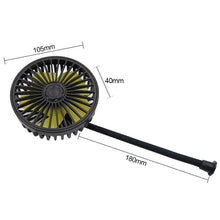 Load image into Gallery viewer, Car Fan Cooler Foldable Silent Fan 3 Speed For Car Backseat Air Condition Desk Vehicle Fan Cooling