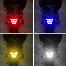 Load image into Gallery viewer, 3Pcs Motorcycle Stickers Reflective Warning Trapezoidal Arrow Tail Fender Racing Bumper Decal