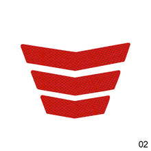 Load image into Gallery viewer, 3Pcs Motorcycle Stickers Reflective Warning Trapezoidal Arrow Tail Fender Racing Bumper Decal