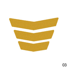 Load image into Gallery viewer, 3Pcs Motorcycle Stickers Reflective Warning Trapezoidal Arrow Tail Fender Racing Bumper Decal