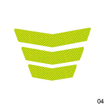 Load image into Gallery viewer, 3Pcs Motorcycle Stickers Reflective Warning Trapezoidal Arrow Tail Fender Racing Bumper Decal