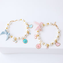 Load image into Gallery viewer, Pet Cat Pearl Collar Necklace Accessories Pendant Pet Supplies Cat Teddy Collar Adjustable Safety Kitten Collar Jewelry Decoration
