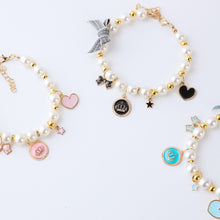 Load image into Gallery viewer, Pet Cat Pearl Collar Necklace Accessories Pendant Pet Supplies Cat Teddy Collar Adjustable Safety Kitten Collar Jewelry Decoration