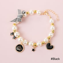 Load image into Gallery viewer, Pet Cat Pearl Collar Necklace Accessories Pendant Pet Supplies Cat Teddy Collar Adjustable Safety Kitten Collar Jewelry Decoration