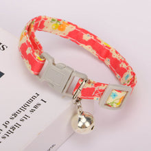 Load image into Gallery viewer, Flower Pet Collar Adjustable Cherry Printed Cat Collar Necklace Cute Pet Cat Dog Pendant Safety Collar Four Seasons General Pets Supplies