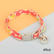 Load image into Gallery viewer, Flower Pet Collar Adjustable Cherry Printed Cat Collar Necklace Cute Pet Cat Dog Pendant Safety Collar Four Seasons General Pets Supplies