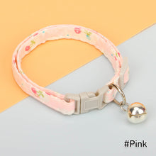 Load image into Gallery viewer, Flower Pet Collar Adjustable Cherry Printed Cat Collar Necklace Cute Pet Cat Dog Pendant Safety Collar Four Seasons General Pets Supplies