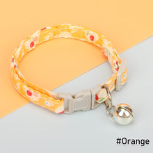 Load image into Gallery viewer, Flower Pet Collar Adjustable Cherry Printed Cat Collar Necklace Cute Pet Cat Dog Pendant Safety Collar Four Seasons General Pets Supplies