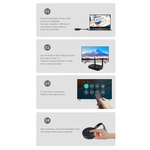 Load image into Gallery viewer, 50M Wireless VGA HDMI-compatible Video Transmitter Receiver Extender Display TV Dongle Aadapter For Monitor Projector Switch PC
