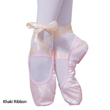 Load image into Gallery viewer, Fashion Kids Girls Ballet Shoes Color Gymnastics Canvas Ballet Dance Shoes Split Suede Sole With Ribbon