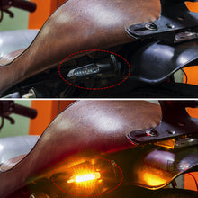 Load image into Gallery viewer, 2Pcs Universal 9LED Motorcycle Turn Signal Indicator Light Blinker Double Sides Color Amber/Red/White