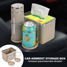 Load image into Gallery viewer, Car Storage Box Armrest Organizers Car Interior Stowing Tidying Accessories for Phone Tissue Multi-function Cup Drink Holder