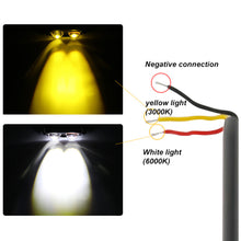 Load image into Gallery viewer, Motorcycle Dual Color LED Projector Lens Spotlight Double lenses LED Work Light Yellow White Headlight