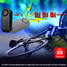 Load image into Gallery viewer, Motorcycle Bike Alarm Wireless Security Home System Scooter For Great Anti-Theft Bicycle USB Charging