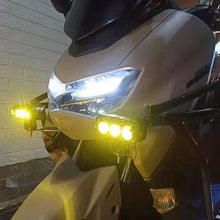 Load image into Gallery viewer, 120W Car Motorcycle Headlight LED Work Light Dual Color Hi/Low Beam Spotlight 3 Lens Flashing Fog Lamps 12V 24V White/Yellow