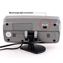 Load image into Gallery viewer, 3 in 1 Multifunctional Car Clock Indoor Outdoor Thermometer Voltmeter Clock with LCD Display LED Backlight