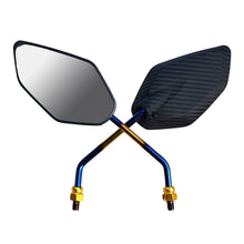 Load image into Gallery viewer, 2Pcs Universal 10mm Carbon Fiber Motorcycle Motorbike Rearview Rear View Side Mirror For Mavericks