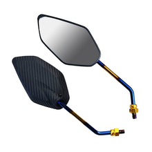 Load image into Gallery viewer, 2Pcs Universal 10mm Carbon Fiber Motorcycle Motorbike Rearview Rear View Side Mirror For Mavericks