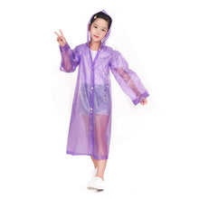 Load image into Gallery viewer, Children Reusable Rain Coat Casual Outdoor Camping Raincoat Poncho Portable Rainwear for Drifting Outdoor Activities