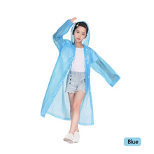 Load image into Gallery viewer, Children Reusable Rain Coat Casual Outdoor Camping Raincoat Poncho Portable Rainwear for Drifting Outdoor Activities